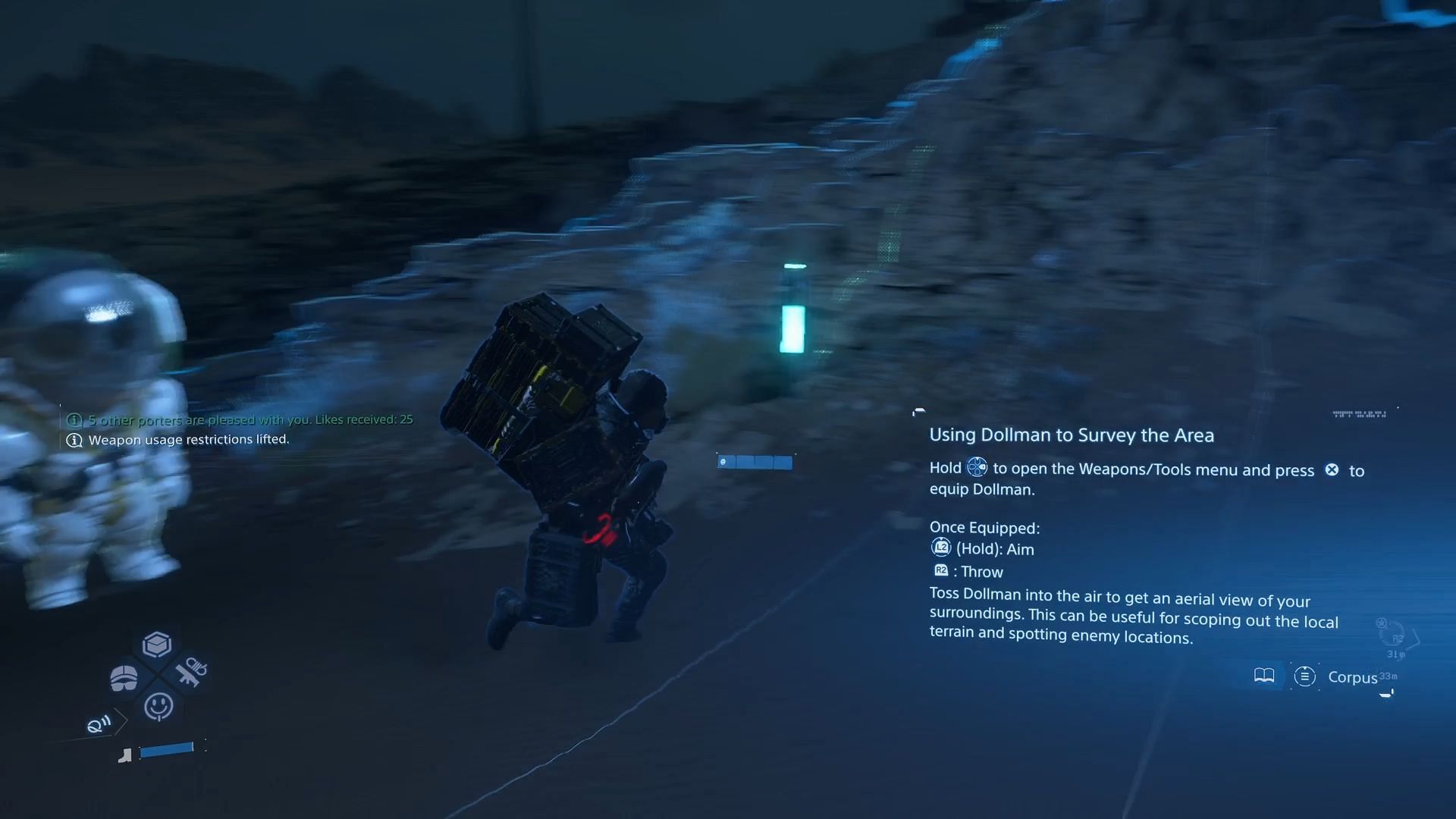 Using the Dollman Survey (Image via Sportskeeda Gaming || Kojima Productions)